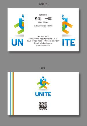 イギーゴーゴー (iggygogo)さんのシステム開発会社「株式会社UNITE」の名刺デザインへの提案