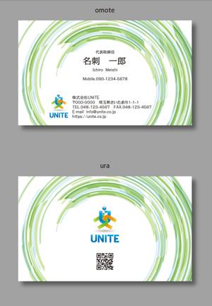 イギーゴーゴー (iggygogo)さんのシステム開発会社「株式会社UNITE」の名刺デザインへの提案