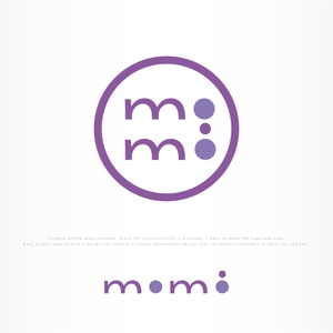 IROHA-designさんのランジェリーショップサイト　MOMI　ロゴへの提案