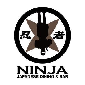 monaural design productions (pyuta)さんの「忍者、NINJA、JAPANESE　DINING　&　BAR」のロゴ作成への提案