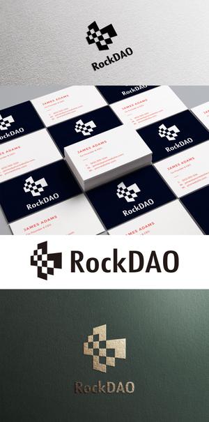 NR design (ryuki_nagata)さんの仮想通貨コミュニティ「RockDAO」のロゴへの提案