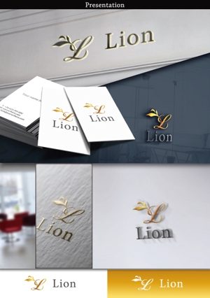 hirafuji (hirafuji)さんの赤坂に出店予定の会員制Bar「Lion」のロゴ作成への提案