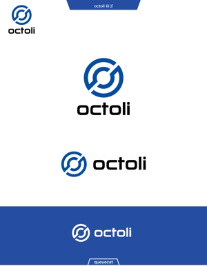 queuecat (queuecat)さんの店舗名とブランド名共通「OCTOLI」のロゴへの提案