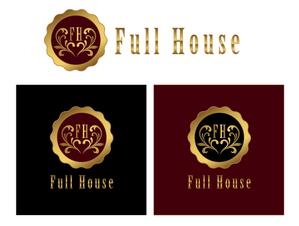 FISHERMAN (FISHERMAN)さんのカフェ＆バー「Full House」のロゴ作成への提案