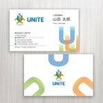ハナトラ (hanatora)さんのシステム開発会社「株式会社UNITE」の名刺デザインへの提案