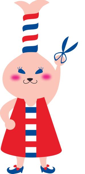 katatumuriさんの理容店のイメージキャラクターの製作への提案