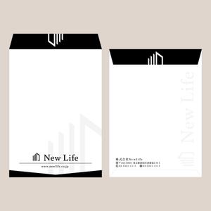 LLDESIGN (ichimaruyon)さんの不動産仲介会社の封筒デザインへの提案
