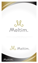 Q-Design (cats-eye)さんのウェルネス系美容ブランド「Meltim.」のブランドロゴへの提案