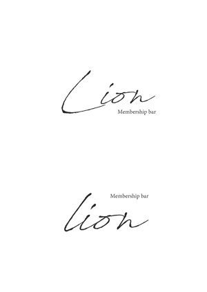 Aina (seatom)さんの赤坂に出店予定の会員制Bar「Lion」のロゴ作成への提案