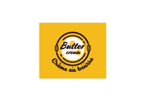 デザイン屋ジラフ (D-Giraffe)さんの手作りバタークリームの店　crème au beurre 〔クレームオブール〕のロゴへの提案