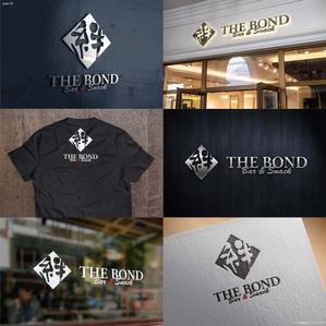 Hallelujah　P.T.L. (maekagami)さんのBAR店　絆　「THE　BOND　BAR＆SNACK」ロゴへの提案