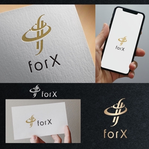 ununow (_unun)さんのコンサルティング事業を営む企業「forX」の企業ロゴへの提案