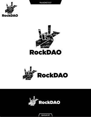 queuecat (queuecat)さんの仮想通貨コミュニティ「RockDAO」のロゴへの提案