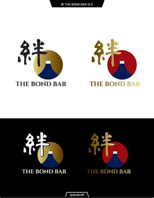 queuecat (queuecat)さんのBAR店　絆　「THE　BOND　BAR＆SNACK」ロゴへの提案