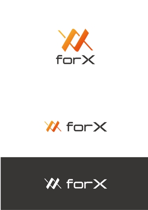 R178 (R178)さんのコンサルティング事業を営む企業「forX」の企業ロゴへの提案