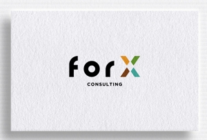 HELLO (tokyodesign)さんのコンサルティング事業を営む企業「forX」の企業ロゴへの提案