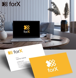 s m d s (smds)さんのコンサルティング事業を営む企業「forX」の企業ロゴへの提案