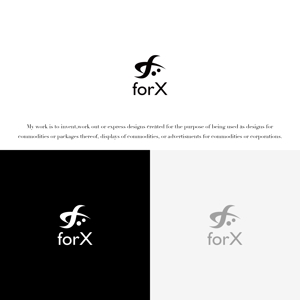 KT (KANJI01)さんのコンサルティング事業を営む企業「forX」の企業ロゴへの提案