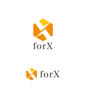 horieyutaka1 (horieyutaka1)さんのコンサルティング事業を営む企業「forX」の企業ロゴへの提案