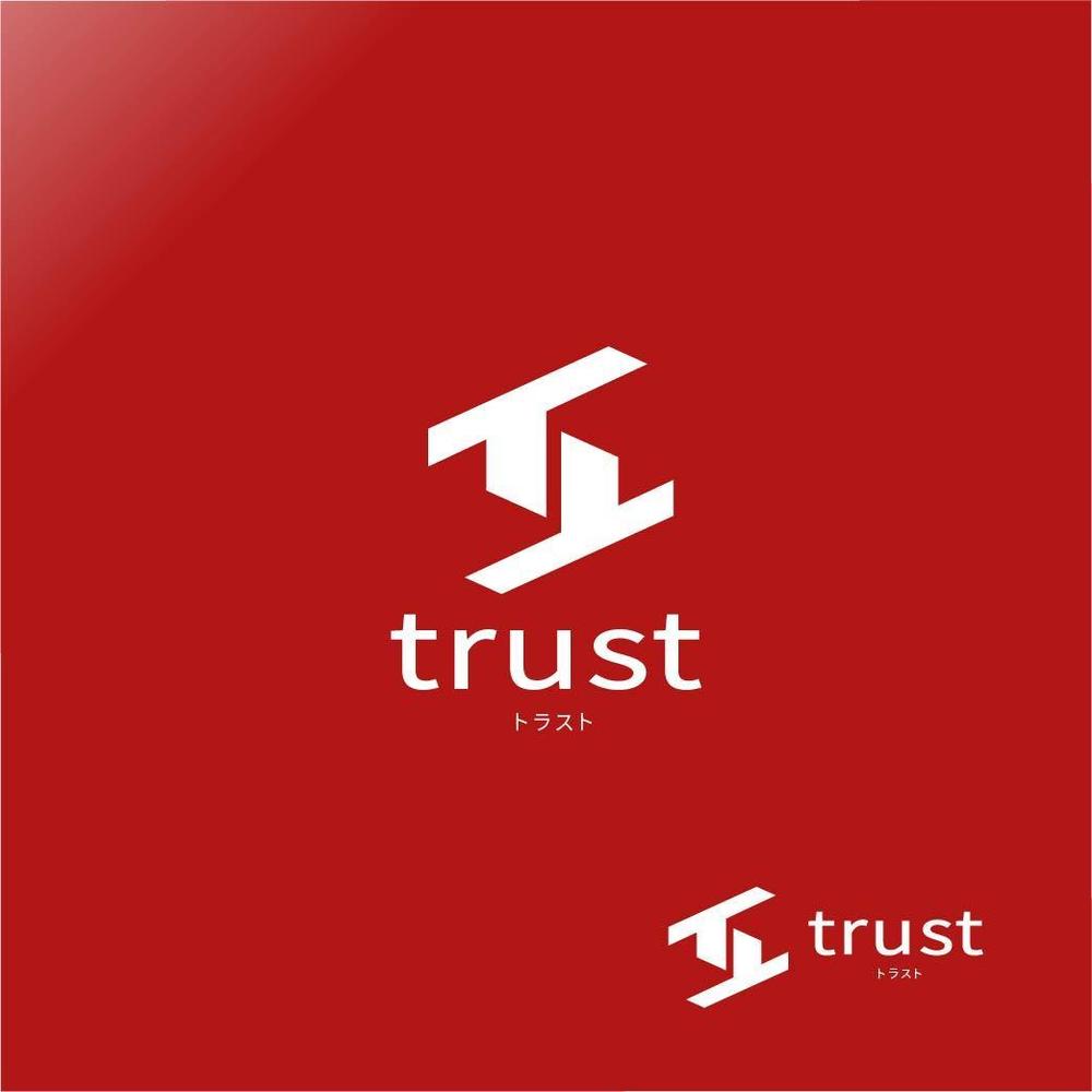 足場施工会社、トラスト(trust)の会社ロゴ