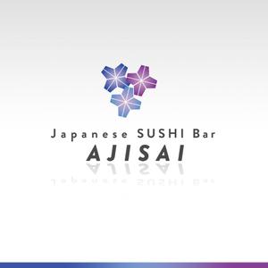 kami dsgn (mgi-aka-yuzo)さんの「Japanese SUSHI Bar AJISAI」のロゴ作成への提案