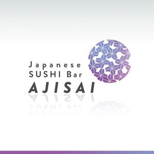 kami dsgn (mgi-aka-yuzo)さんの「Japanese SUSHI Bar AJISAI」のロゴ作成への提案