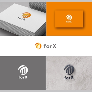SSH Design (s-s-h)さんのコンサルティング事業を営む企業「forX」の企業ロゴへの提案