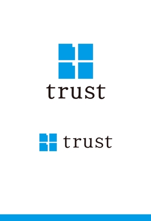 大橋敦美 ()さんの足場施工会社、トラスト(trust)の会社ロゴへの提案