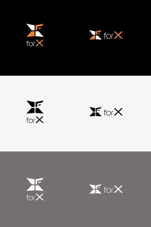 Naroku Design ()さんのコンサルティング事業を営む企業「forX」の企業ロゴへの提案