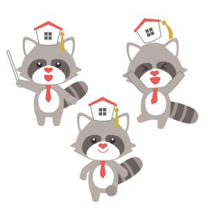 なつみかん ()さんの【住宅相談所】アライグマのキャラクターデザインへの提案