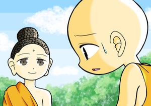 橙　ころも (daidaikoromo)さんのこの仏教のお話の絵芝居イラスト（法話で使います）への提案