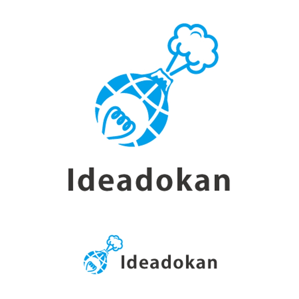 「Ideadokan」のロゴ作成（WEB系の会社のロゴ）