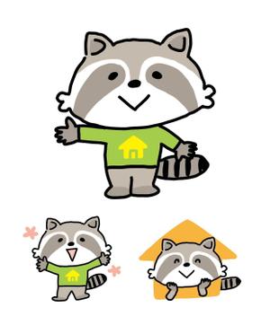 yonemi ヨネミ (yonemi_illust)さんの【住宅相談所】アライグマのキャラクターデザインへの提案
