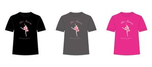 N design (noza_rie)さんのバレエスタジオの20周年記念Tシャツデザインへの提案