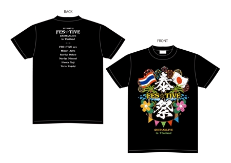 ebi88 (ebi88)さんのアイドルグループのタイでのワンマンライブ記念Tシャツデザインへの提案