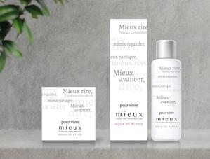 Mimosa graphisme (mimosagraphisme)さんのオリジナルブランド【mieux】の保湿ローション、石鹸のパッケージデザイン全般  への提案