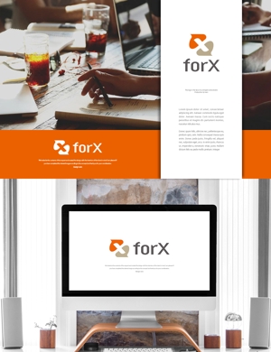 design vero (VERO)さんのコンサルティング事業を営む企業「forX」の企業ロゴへの提案