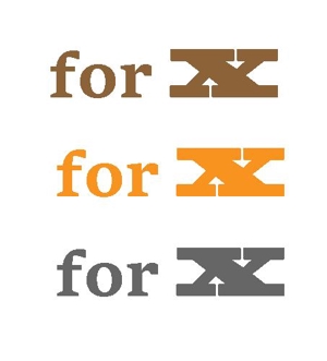 futo (futo_no_jii)さんのコンサルティング事業を営む企業「forX」の企業ロゴへの提案