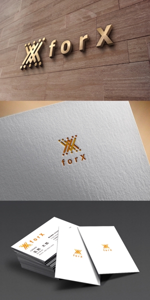 TYPOGRAPHIA (Typograph)さんのコンサルティング事業を営む企業「forX」の企業ロゴへの提案