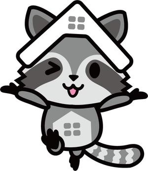 華純 (kasumigaze)さんの【住宅相談所】アライグマのキャラクターデザインへの提案