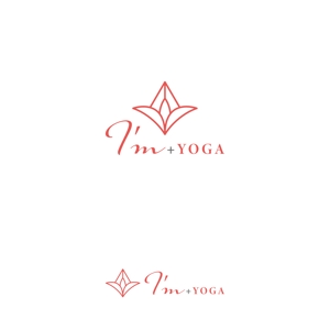 Kinoshita (kinoshita_la)さんのエアリアルヨガスタジオ「I'm +YOGA」のロゴへの提案