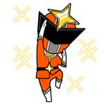 ちるみとら (chilumitora)さんの二頭身のヒーローのデフォルメイラストへの提案