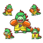 虎野きゆり (kiyurino)さんのボクサーのステゴサウルス　キャラクターデザインへの提案
