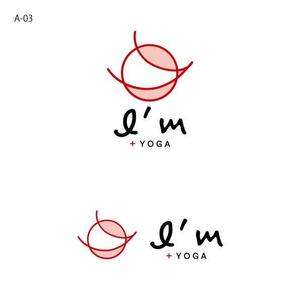 otanda (otanda)さんのエアリアルヨガスタジオ「I'm +YOGA」のロゴへの提案