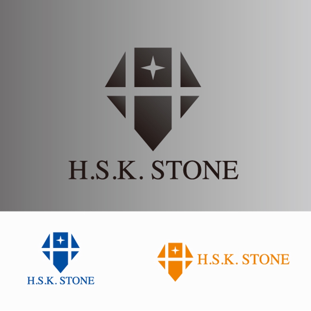 「H.S.K. STONE」のロゴ作成