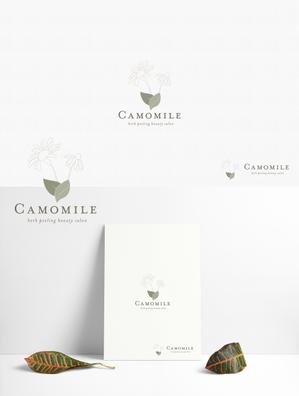 Chives Design (Chives)さんの美容フェイシャルエステサロン「Camomile - カモミール」のロゴへの提案