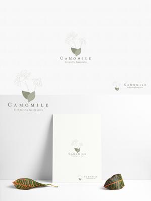 Chives Design (Chives)さんの美容フェイシャルエステサロン「Camomile - カモミール」のロゴへの提案