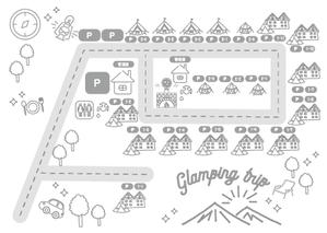 みみ (-mimil-)さんの【即決・簡易指示書・イメージ画像あり】グランピング施設の会場MAPリニューアル依頼への提案
