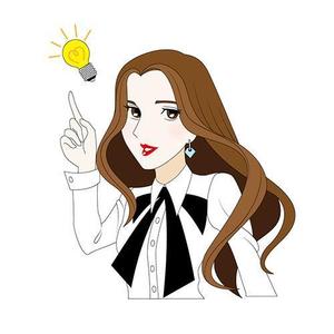 おおごえ (gui_le-ciel)さんの韓国ソウル江南の地域情報ブログ執筆者（女性）のキャラクターデザインへの提案