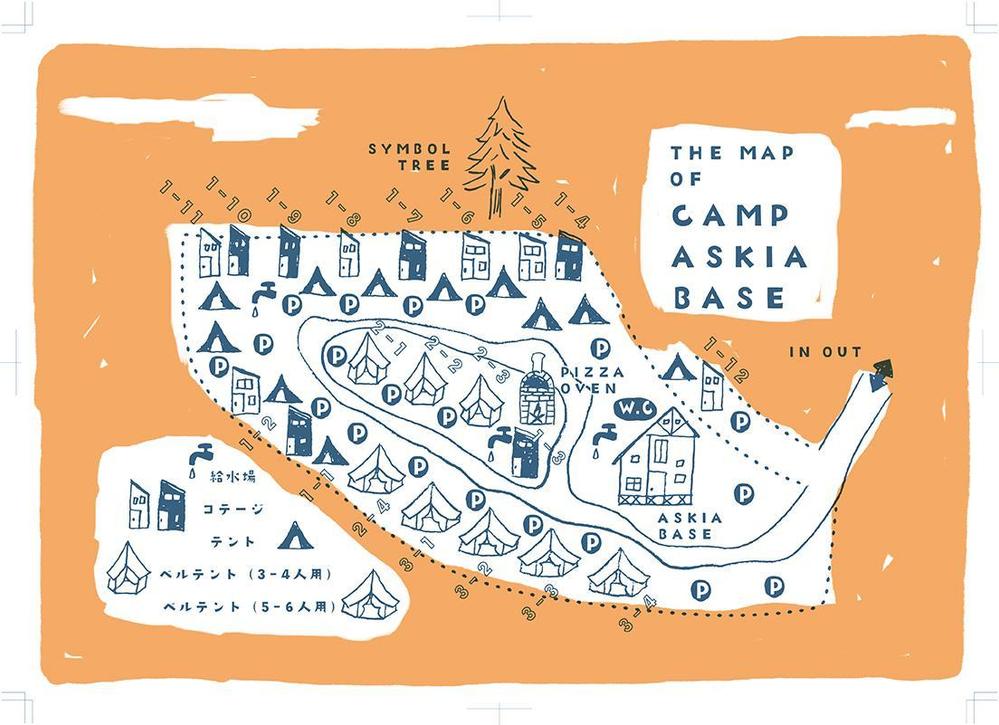 【即決・簡易指示書・イメージ画像あり】グランピング施設の会場MAPリニューアル依頼